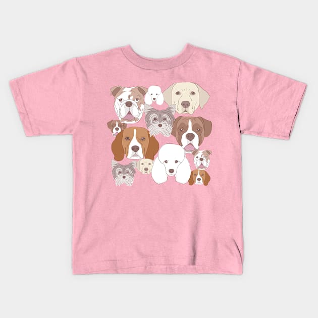 Dog Lover Kids T-Shirt by thedailysoe